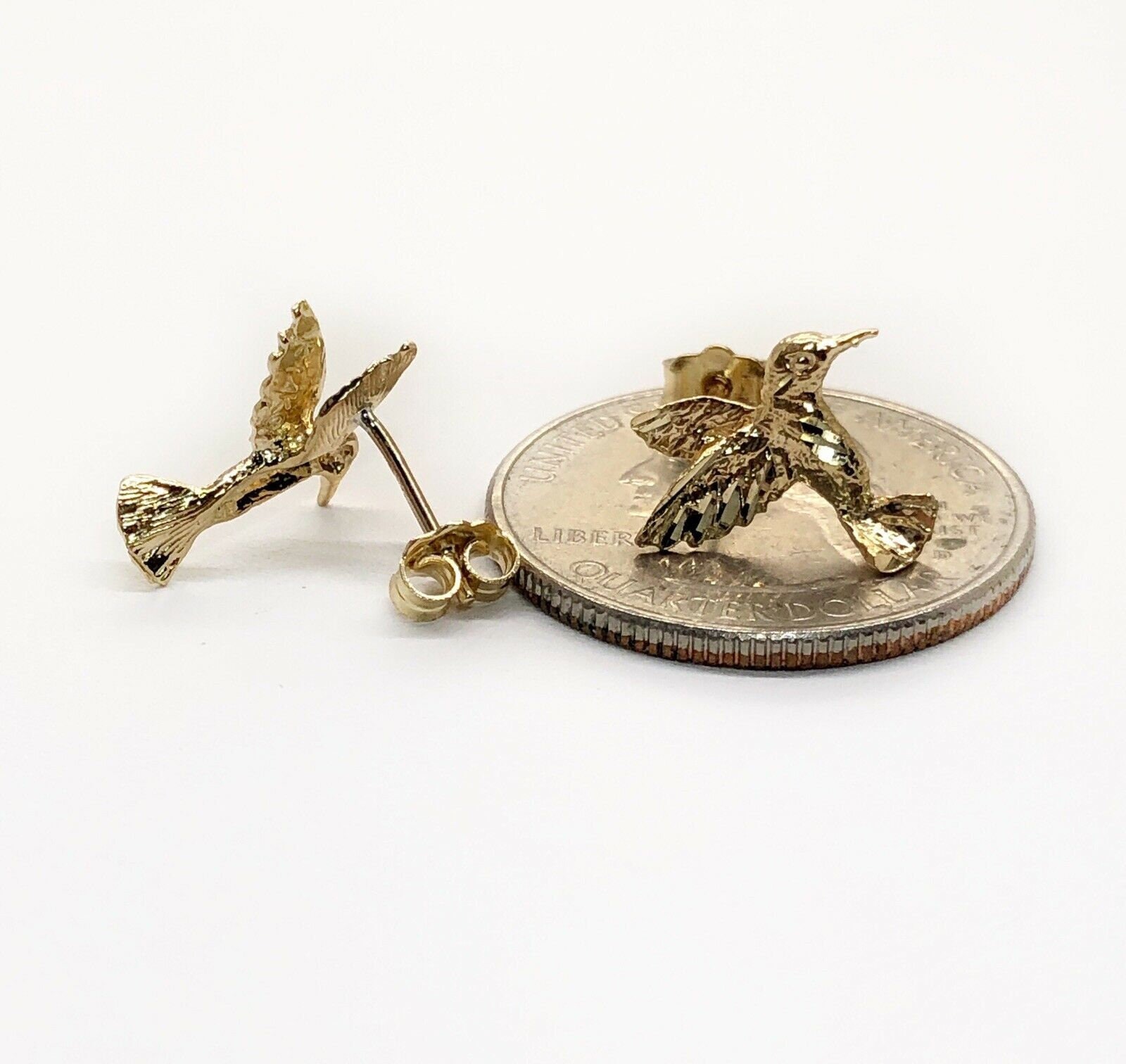 14 Karat Gold Base Flat Back Push-In