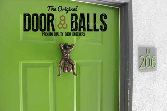 Doorballs Door Knocker Funny Gag Gift Etsy