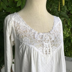 SALE Cotton Pointelle 80&quot;s Pajama Set #225 in white in size PS