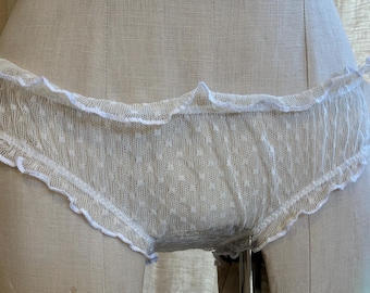 Włoskie bikini z siateczki Ponit D'Espirit w kolorze białym, rozmiar S, nr 314