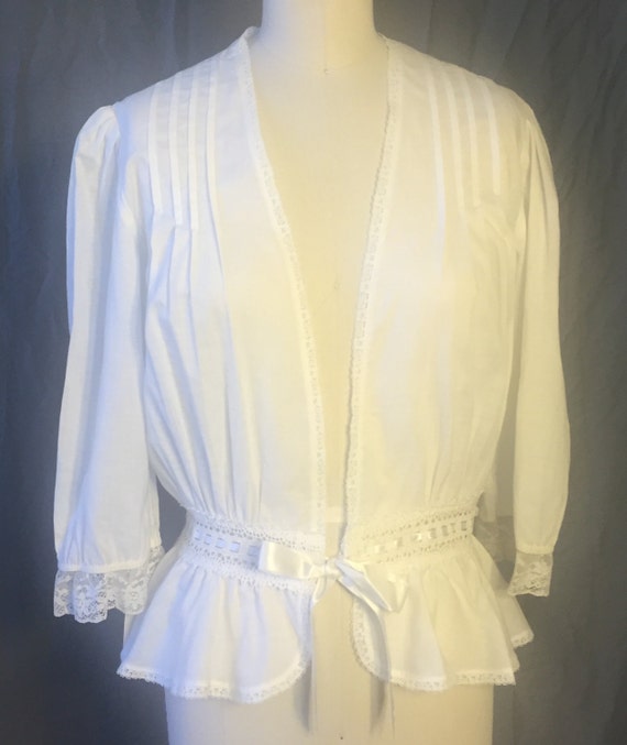 Vintage 1980's Victorian Peplum Jacket #27 in sma… - image 8