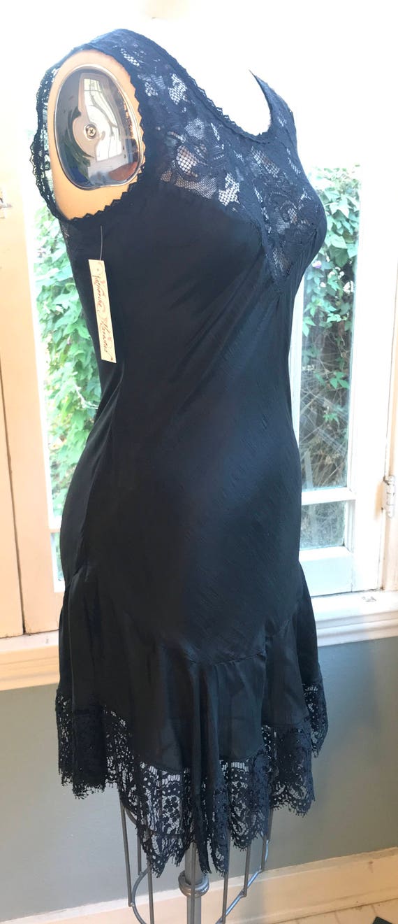 Silk Tango  Bias Cut Dress #129 in black silk in … - image 7
