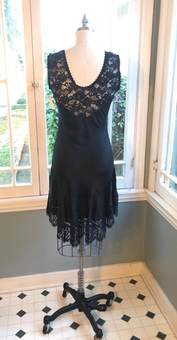 Silk Tango  Bias Cut Dress #129 in black silk in … - image 8