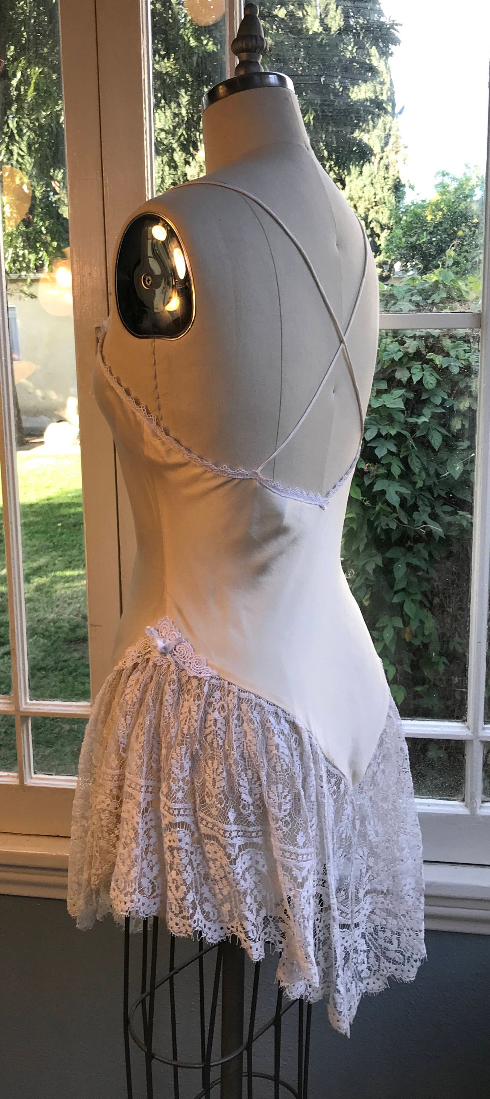 Sandwashed Silk Fantasy Chemise 89 in Ivory/white in Size - Etsy