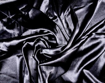 Black Poly Satin super wide 54" width