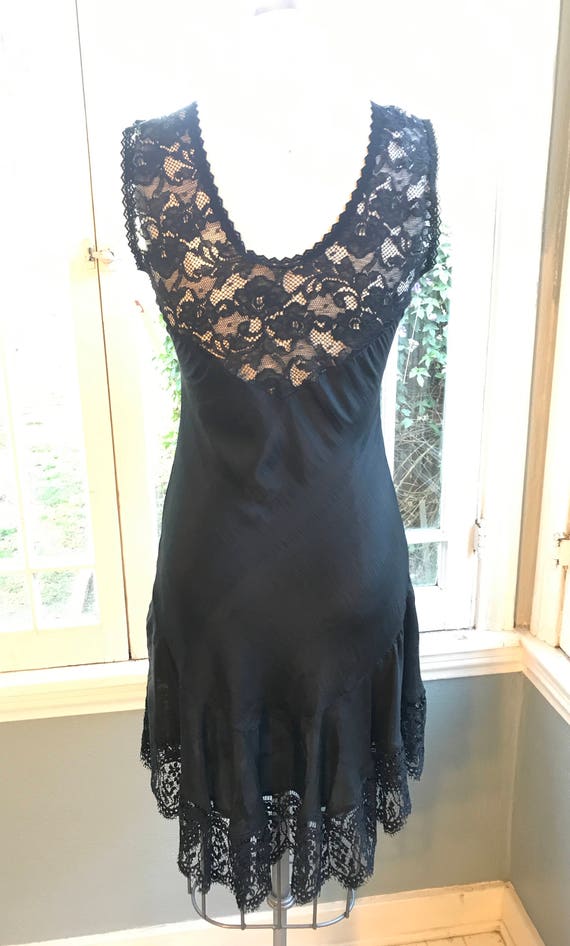 Silk Tango  Bias Cut Dress #129 in black silk in … - image 10