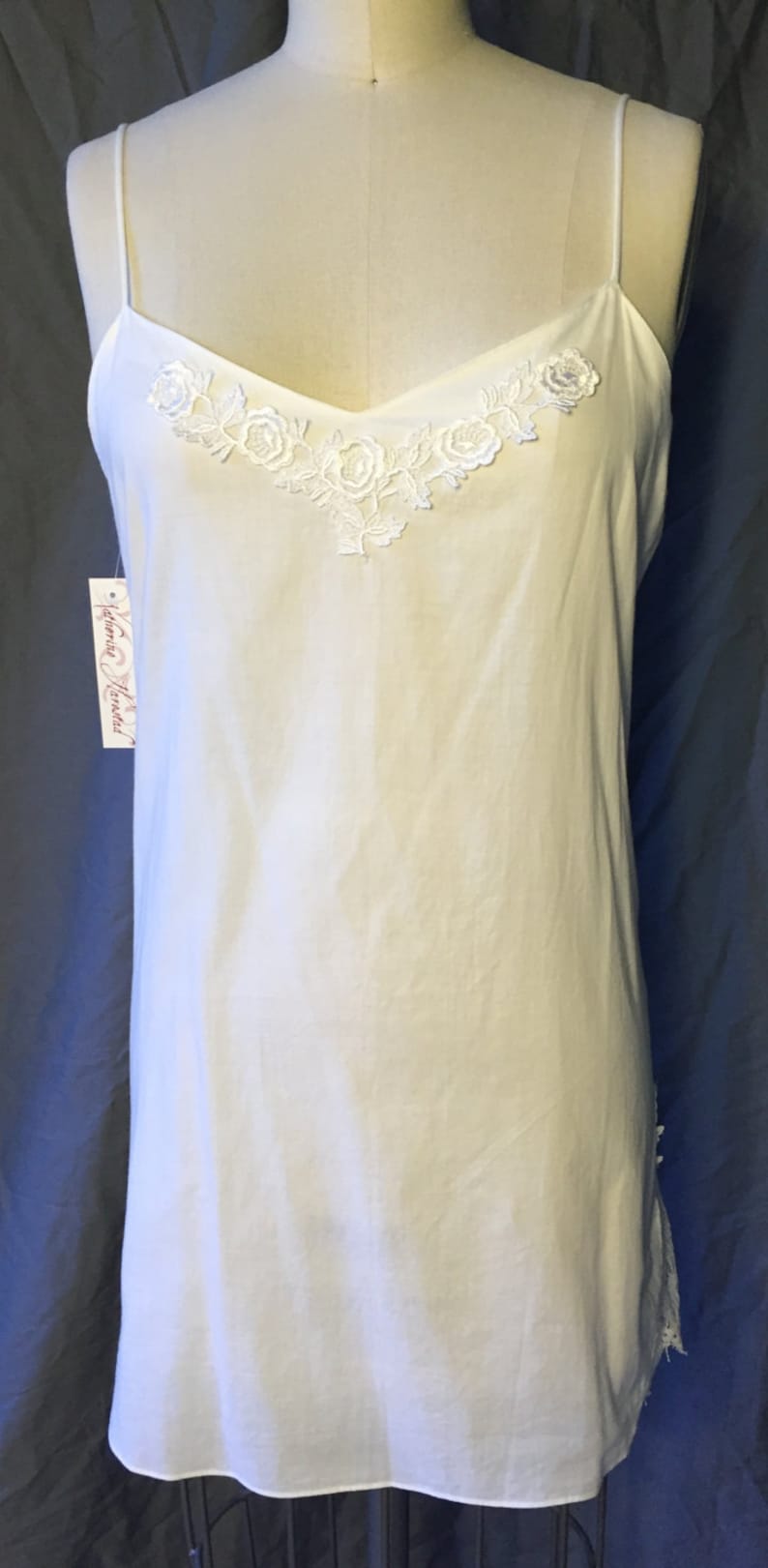 Victorian Rose Cotton Chemise 235 in White Cotton Lawn in S/M - Etsy