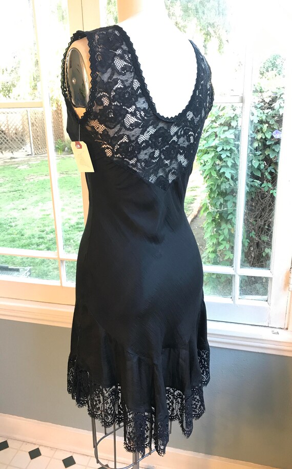Silk Tango  Bias Cut Dress #129 in black silk in … - image 6