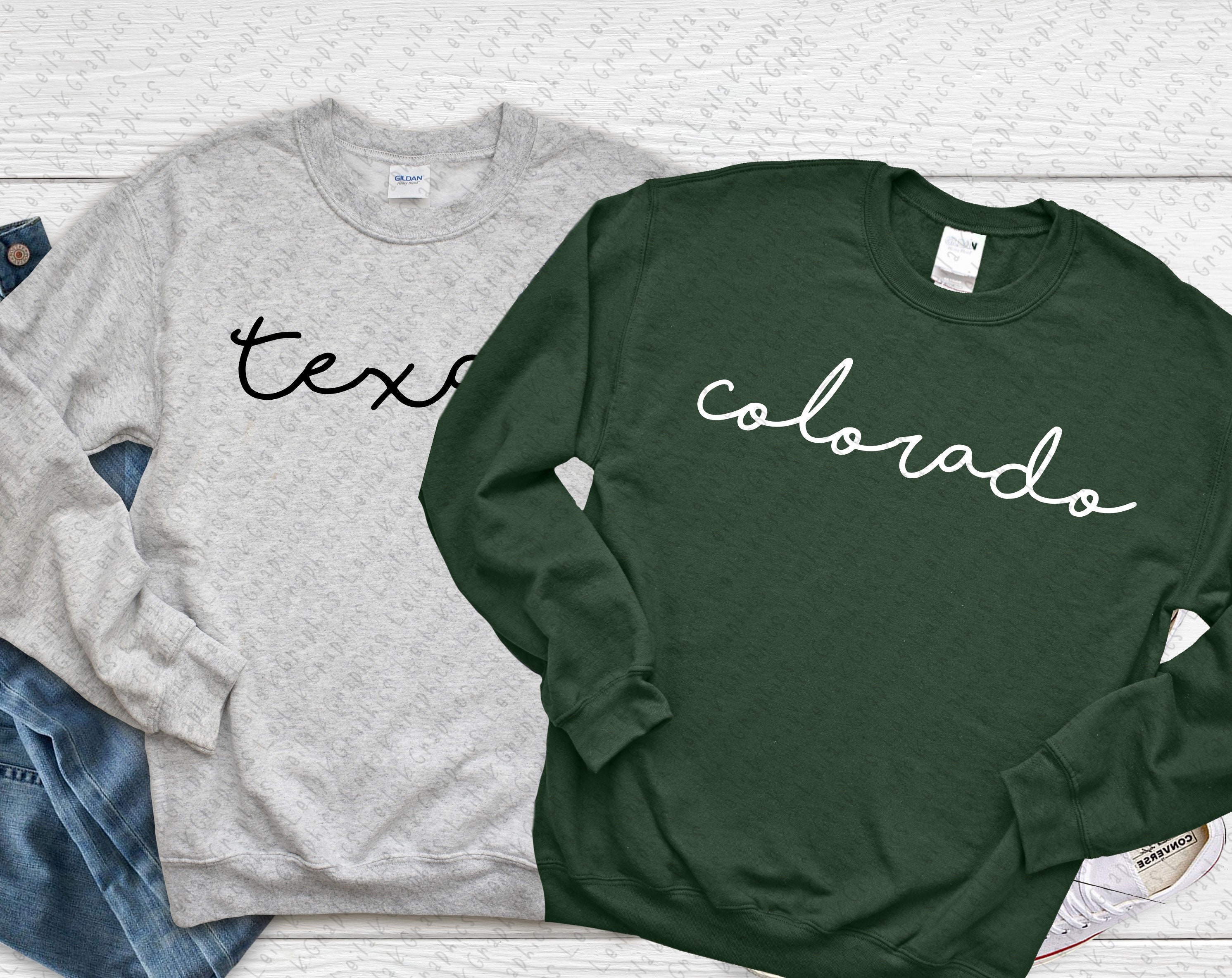 Custom State Sweatshirt / United States city custom state Etsy