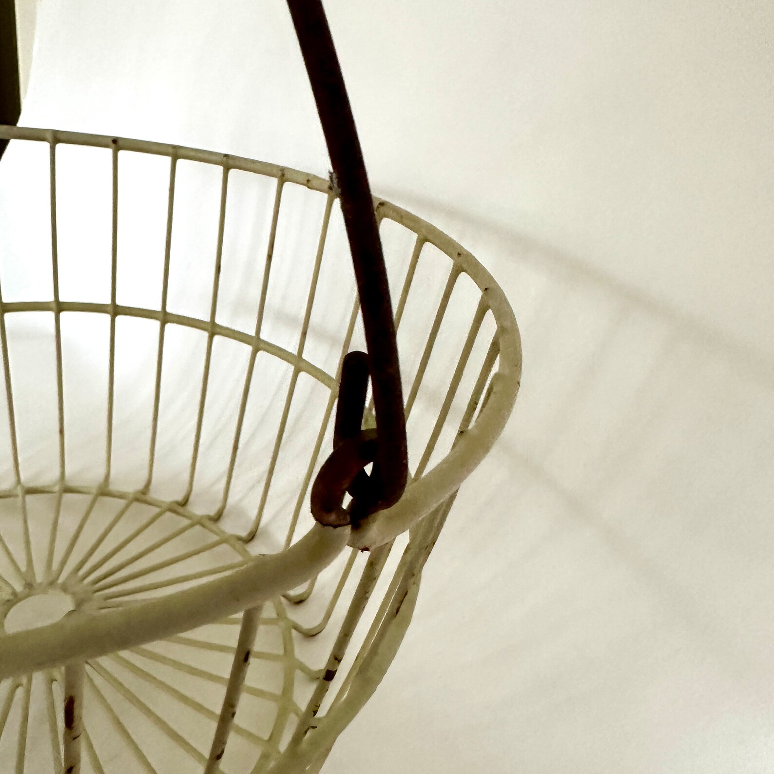 Vintage Wire Egg Gathering Basket Etsy