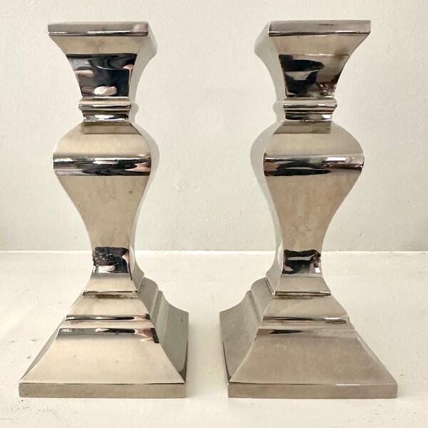 Chrome Candle Holder Etsy