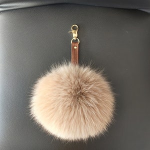 The Tutti Frutti Fur Keychain . 100% Real Fur Keychains.- Haute Acorn