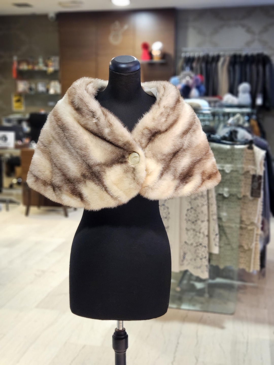 fur mink shawl