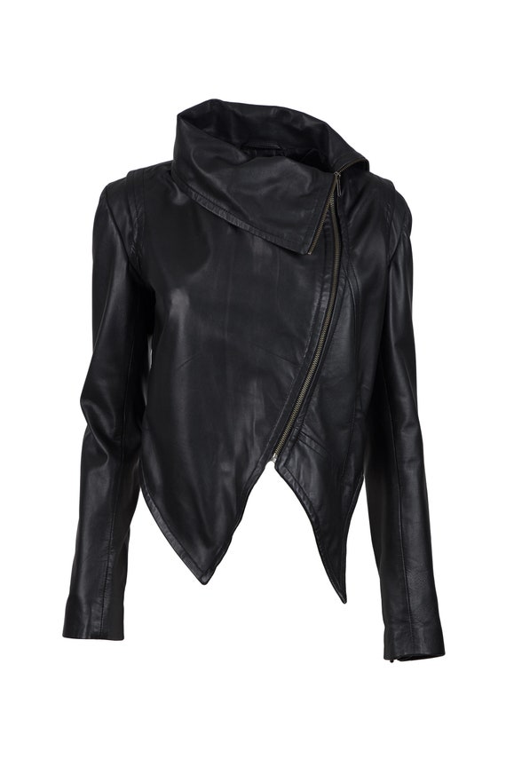 7774-handmade Women's REAL SOFT Short LEATHER Jacket With