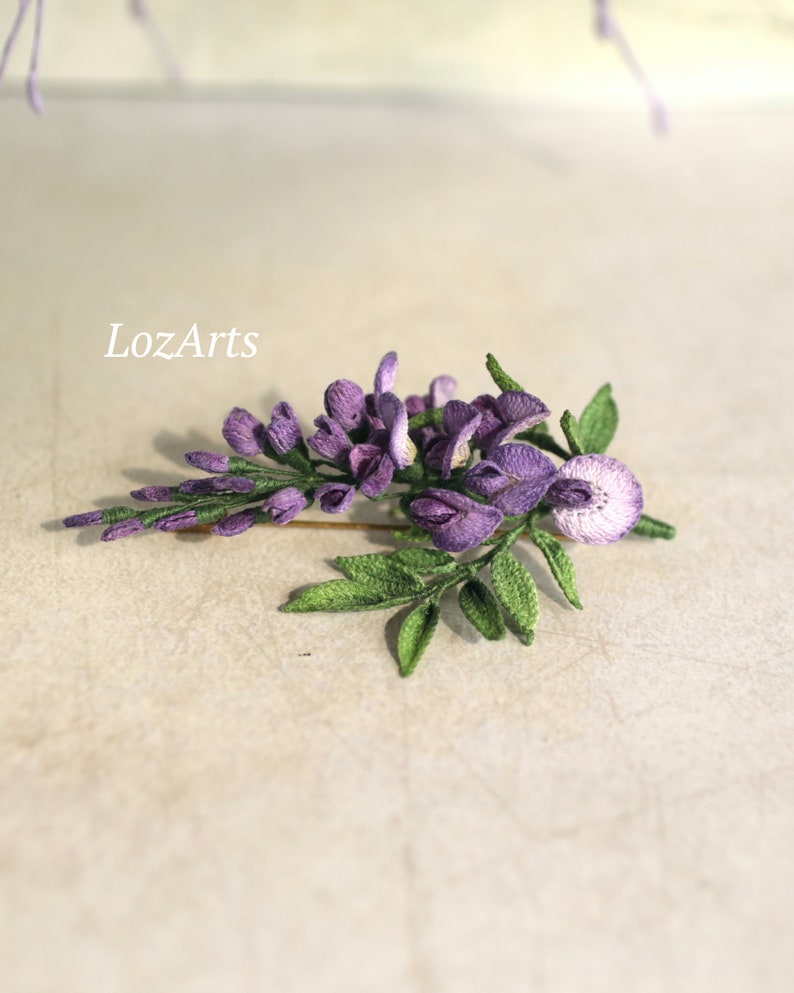 Wisteria crochet PDF pattern realistic crocheted and painted | Etsy