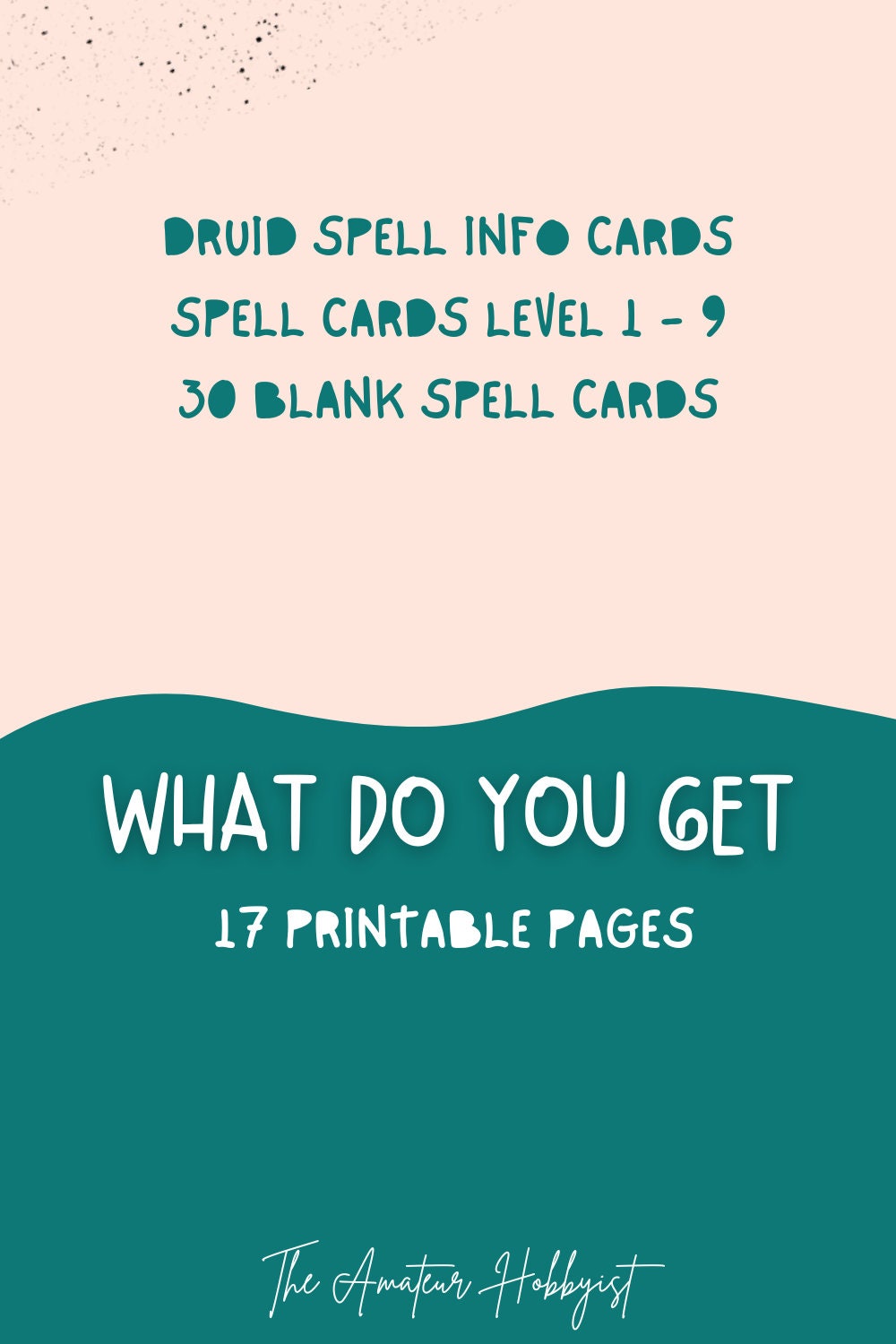 Dnd Spell Cards Printables Druid - Etsy