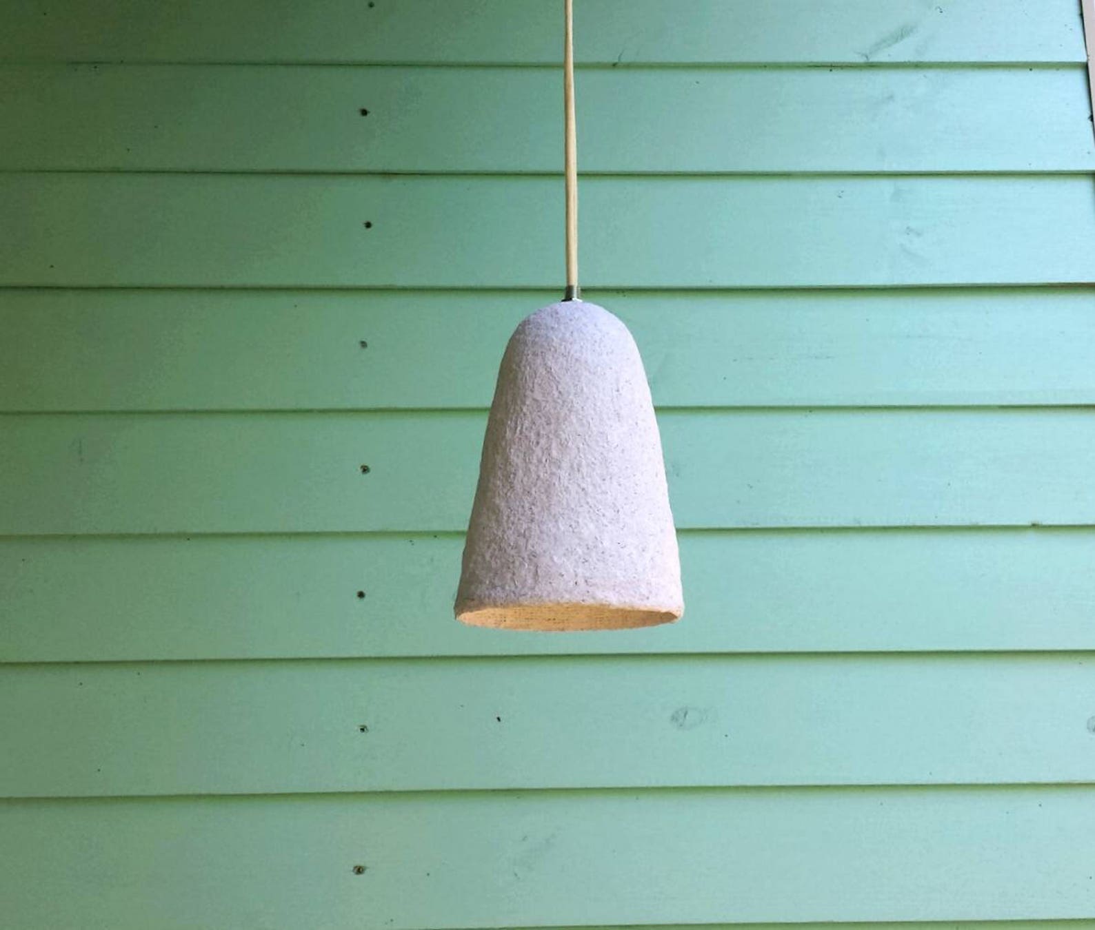 Paper Mache Hanging Lamp Design Lampshade Design Paper Lamp Etsy