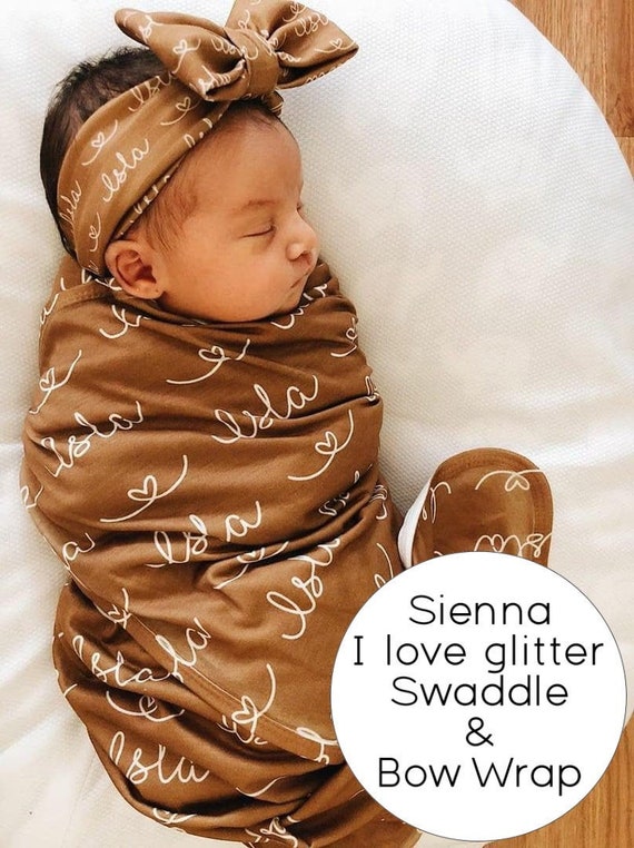 personalized swaddle baby blankets