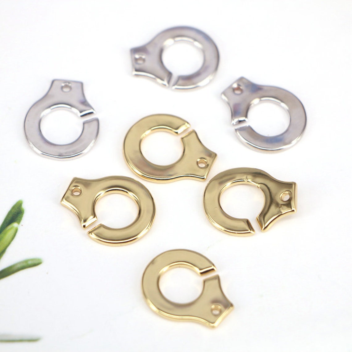 10 Sets Gold Silver Color Open handcuff clasp Clasp Clips on Etsy