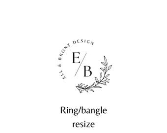 Tarifa por cambio de tamaño de anillo/brazalete