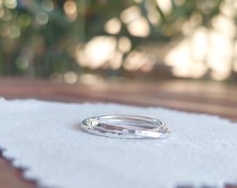 Anillo de plata de ley - Anillo rodante - Anillo de plata de ley - Hecho a mano - Plata reciclada