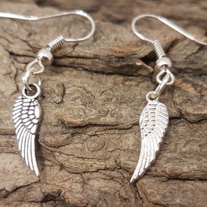 Angel Wings or Feather Tibetan silver earrings a charming Gift for a loved one.