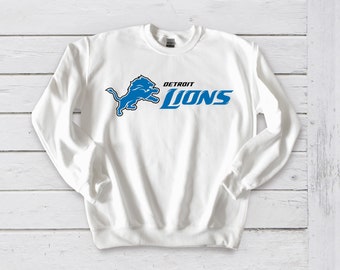 detroit lions crew neck