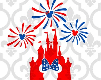 Download Mickey fireworks svg | Etsy