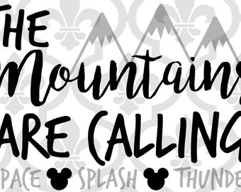 The Mountains Are Calling Disney Svg Etsy