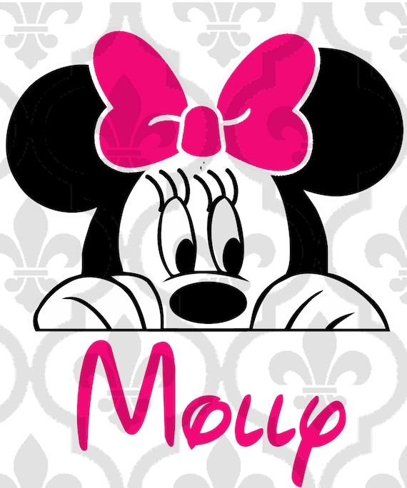 Download Peek a Boo Minnie Cutting or Printing Digital File SVG | Etsy