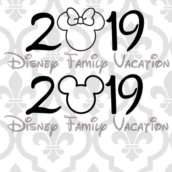 Download Disney Family Vacation 2019 Cutting Or Printing Digital File Etsy PSD Mockup Templates