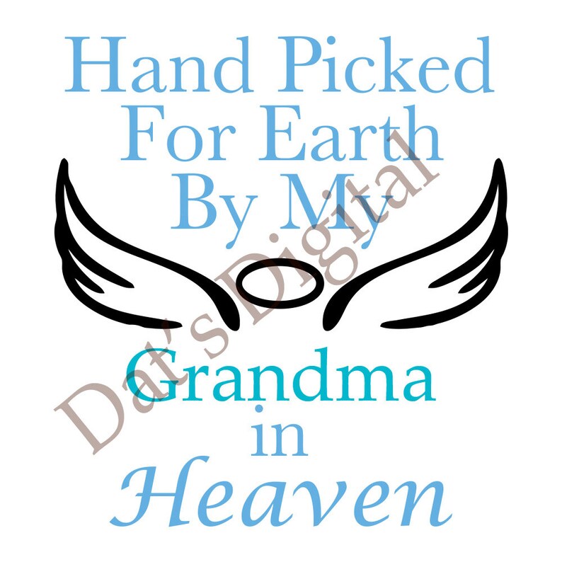 Download Angel Grandma in Heaven Cutting or Printing Digital File ...