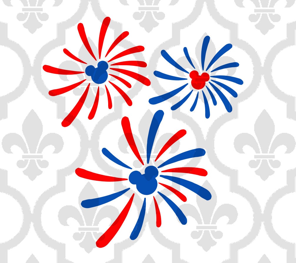 Mickey Mouse Fireworks Cutting or Printing Digital File SVG | Etsy