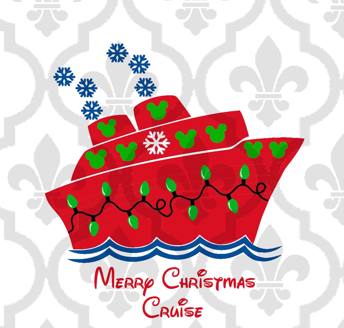 Disney Christmas Cruise Ship Cutting or Printing Digital File Etsy