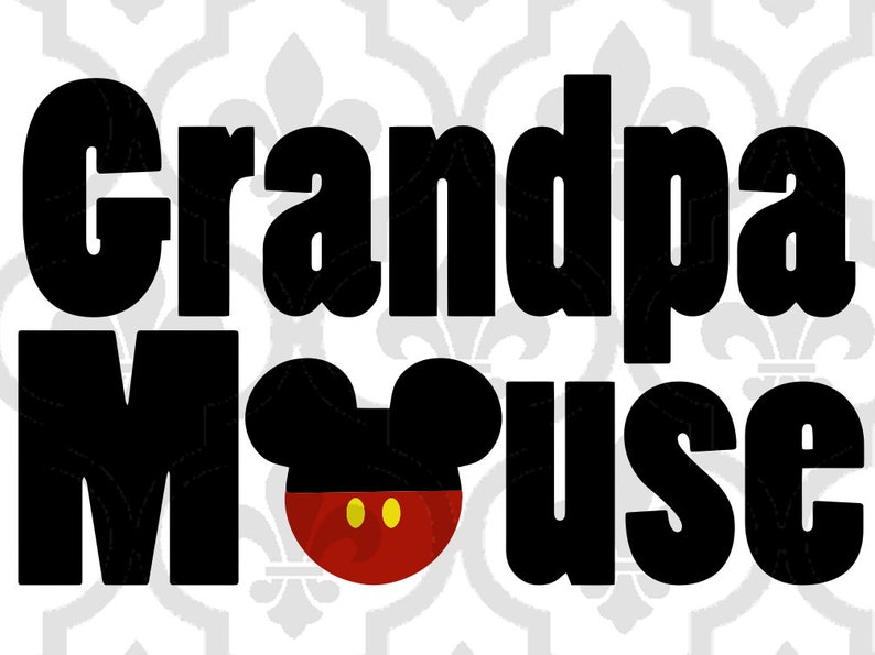 Download Grandpa Mouse Cutting or Printing Digital File SVG | Etsy