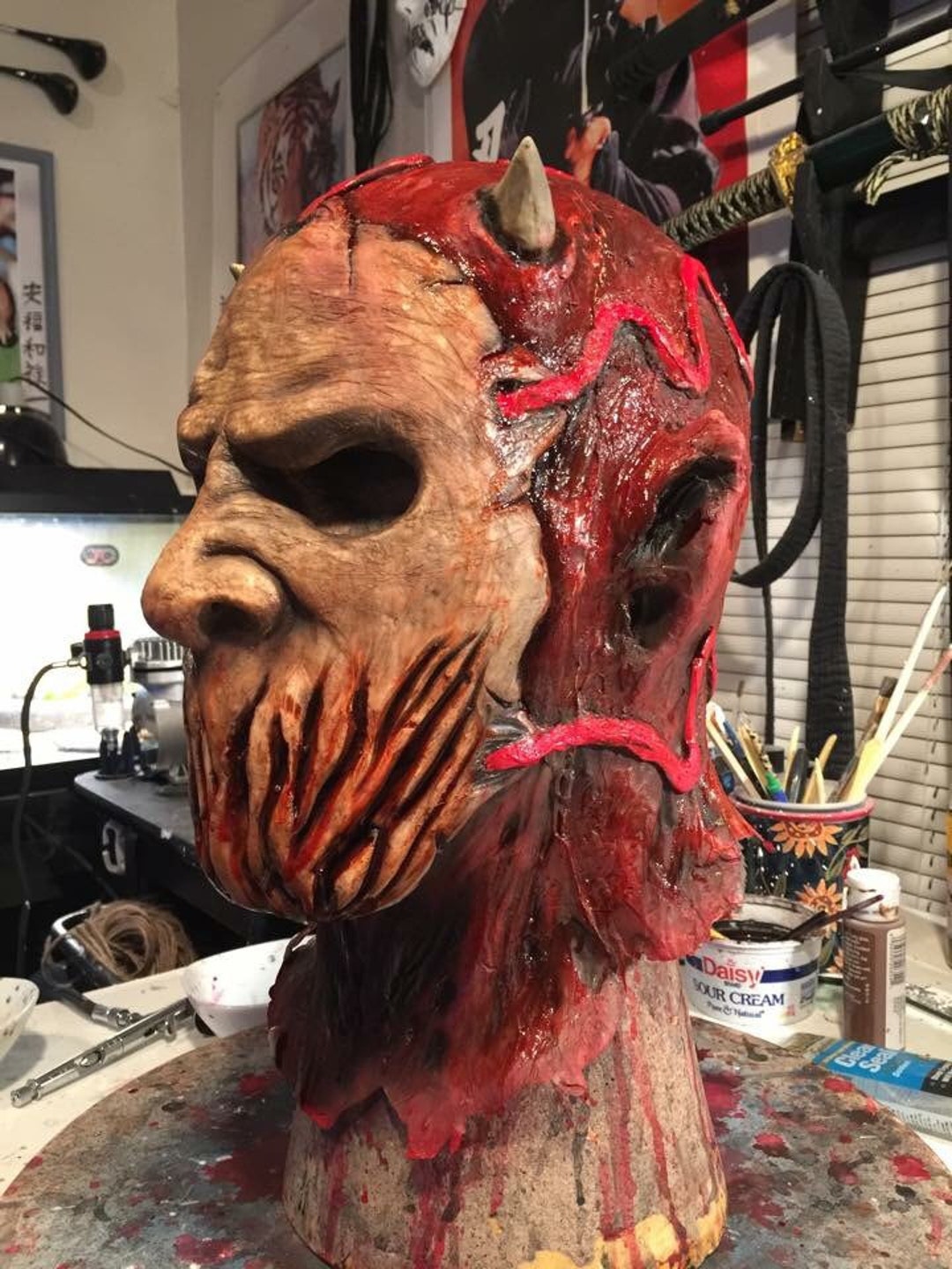 Skinned Face Demon - Etsy