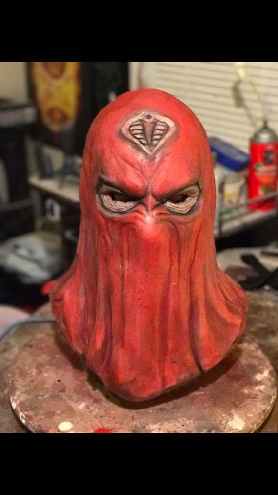 Gi Joe Cobra Commander Crimson Cosplay Halloween Mask Etsy
