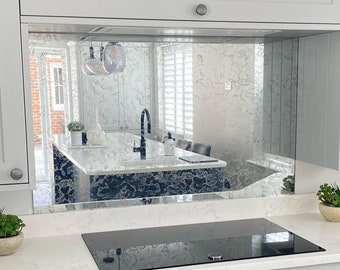 Nuvola Antique Mirror Toughened Glass Splashback