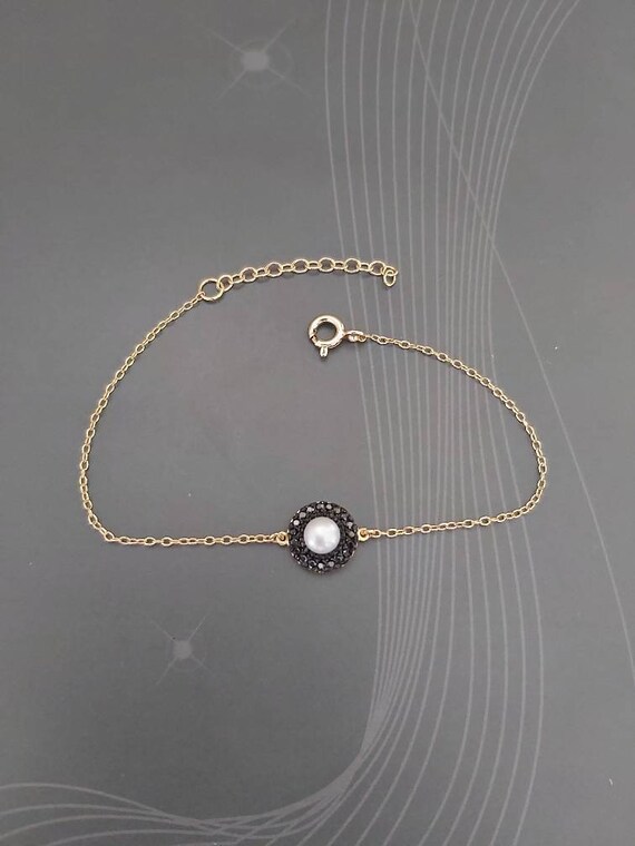white pearl 925 sterling silver greek phaistos phaestos disc bracelet