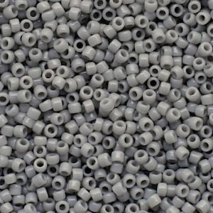 May include: A close-up view of a large quantity of small, round, gray plastic beads.