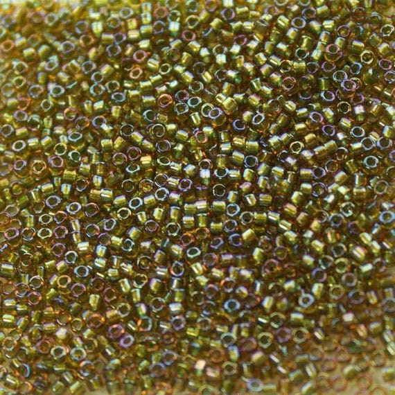 DB1739 - MIYUKI DELICA, Inside Dyed Color Amethyst Green, Japanese