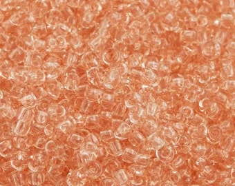 TR-11-11 - TOHO Round Seed Beads Size 11/0 Transparent Rosaline