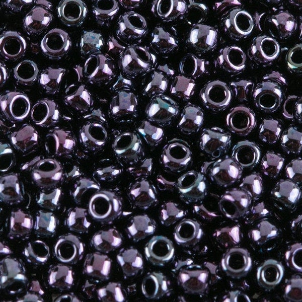 TR-11-90 - TOHO Round Seed Beads 11/0 size Dark Purple Iris Metallic