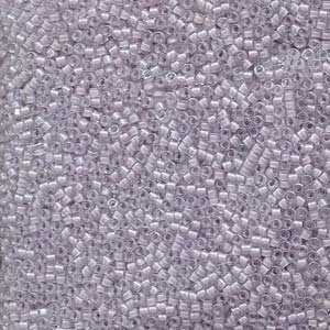 DB080 - MIYUKI DELICA Lined Pale Lavender  Japanese Seed Beads Size 11/0