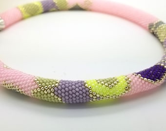 Bead Crochet PATTERN - "Sheer Bliss"  - Necklace Making - Bracelet Pattern - Beaded Rope - PDF