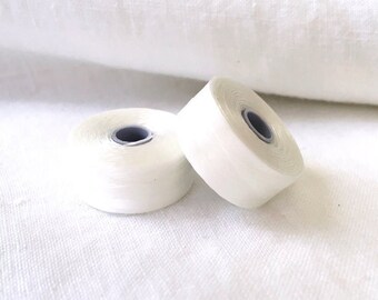 Fil pour perles S-Lon blanc - Taille AA, corde en nylon Tex 35
