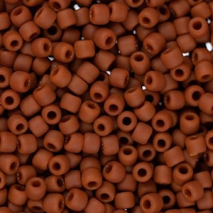 TR-11-46LF - TOHO Round Seed Beads Size 11/0 Opaque-Frosted Terra Cotta