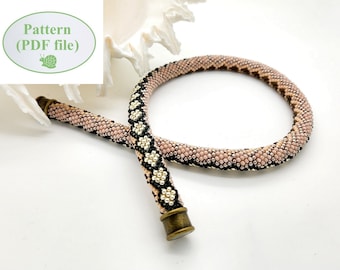 NEW - Bead Crochet PATTERN -  "Affinity"  - Necklace Making - Bracelet Pattern - Beaded Rope - PDF