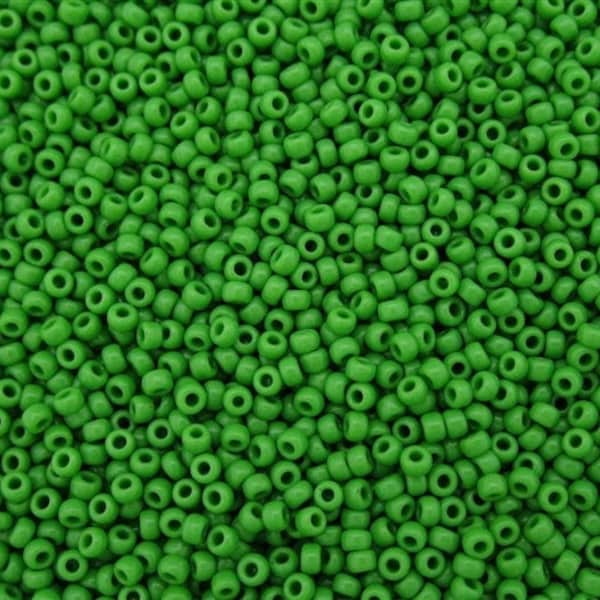 TR-15-47 - TOHO Round Seed Beads Size 15/0 Opaque Mint Green