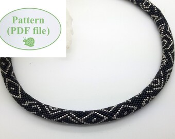 Bead Crochet Pattern: "Graffiti" Bracelet Necklace (PDF Tutorial)